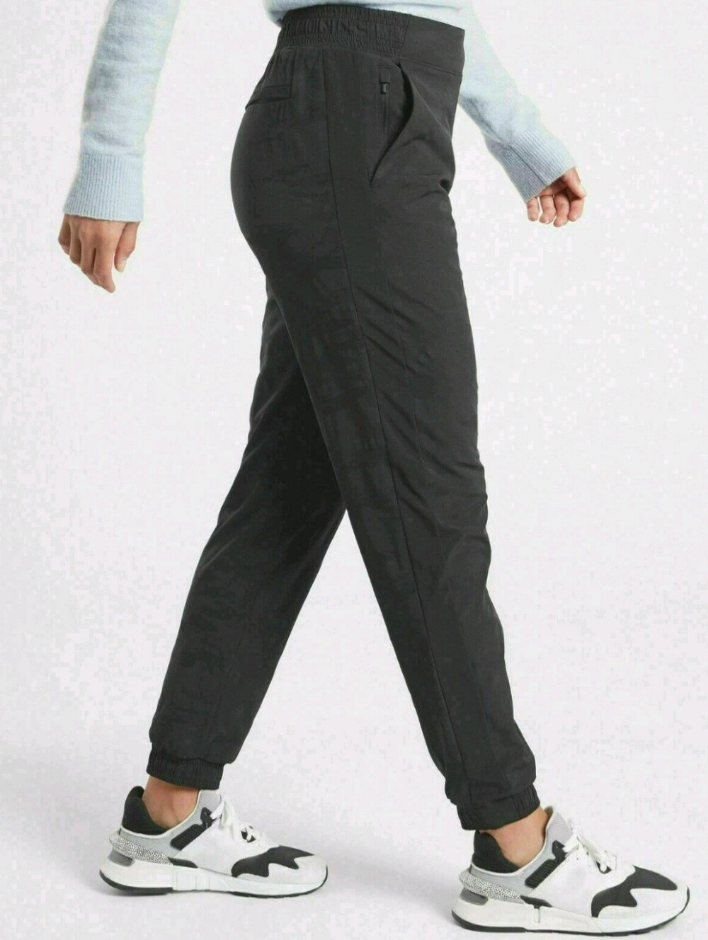 Athleta Brooklyn Lined Jogger Pants In Black Camo Print Size 8